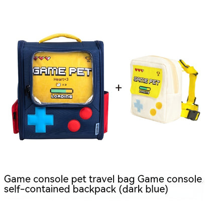 Console de jeu Style rétro sac pour chat pour animaux de compagnie sac à dos Portable pliable grande capacité chiens et chats nid de voyage