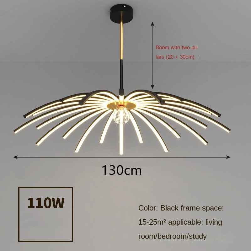 Lustre LED dans la chambre à coucher de la salle à manger