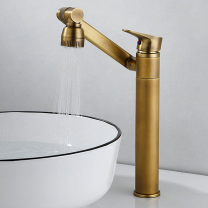 Robinet de lavabo à clé unique pour usage domestique