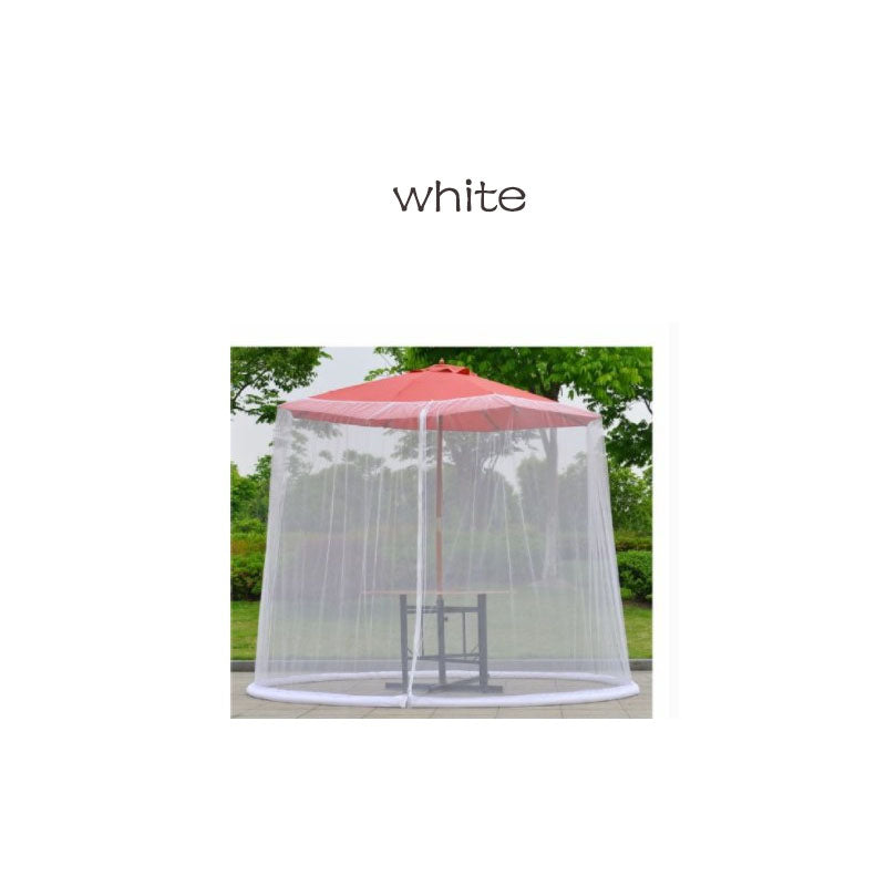 Mosquito Net Outdoor Patio Umbrella Net Cover Roman Umbrella