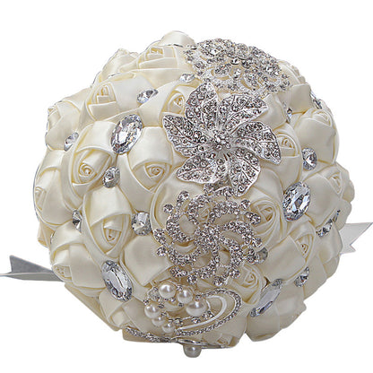 Bridal Finished Satin Bouquet Wedding Ribbon Handheld