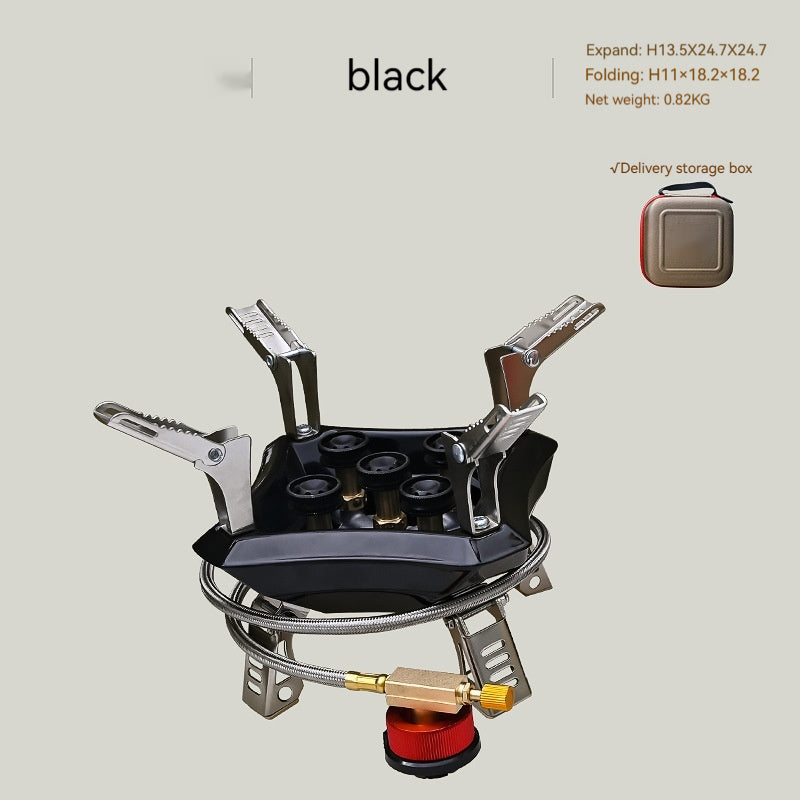 Outdoor Fierce Fire Stove Head Camping Portable Windproof Gas Stove Gas Gas Portable Gas Stove