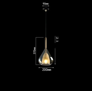 Lustre de chevet de salle à manger de conception originale minimaliste nordique moderne