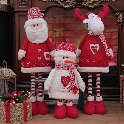 Décorations de Noël pour la maison Grande poupée Père Noël Cadeau de Noël Nouvel An pour enfants Décoration d'arbre de Noël Fournitures de fête de mariage