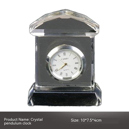 Reloj de cristal Adorno mecánico Decoración suave