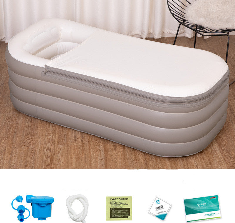 Bañera inflable plegable de cuerpo completo para adultos