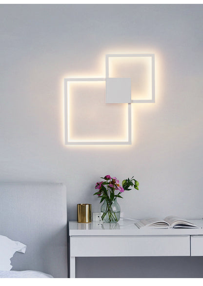 Aplique de pared con forma LED de línea geométrica simple