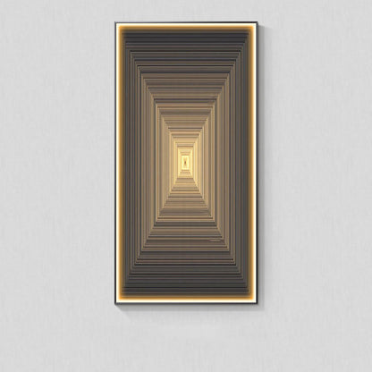 Modern Light Luxury Wall Abstract With Light Hanging Picture