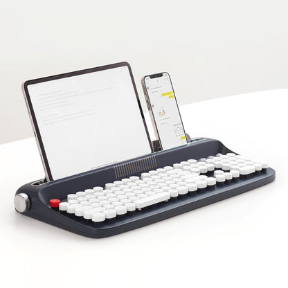 Tableta Teléfono Inalámbrico Bluetooth Teclado Externo Máquina de Escribir Retro