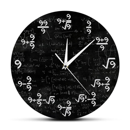 Reloj de pared de matemáticas de moda para el hogar