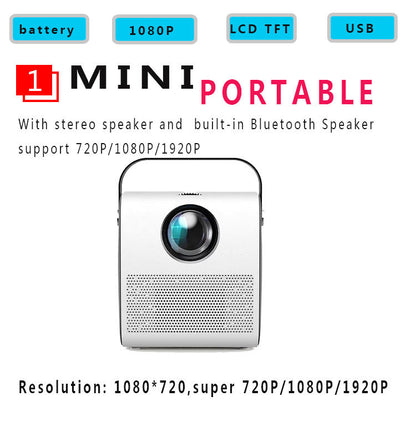 Projecteur portable HD 1080P