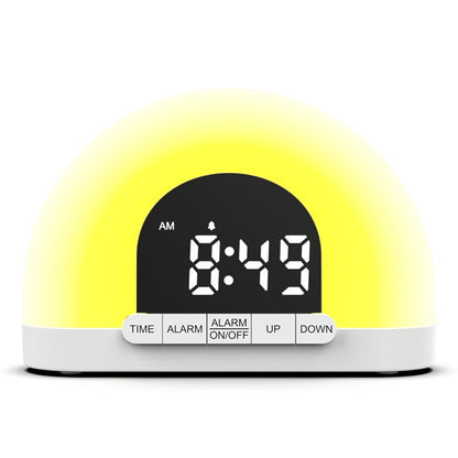 Wake-Up Light Simulated Sunrise Electronic Alarm Clock lamp