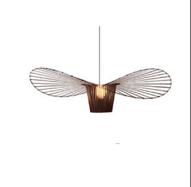 Straw Hat Shape Living Room Chandelier Simple Art