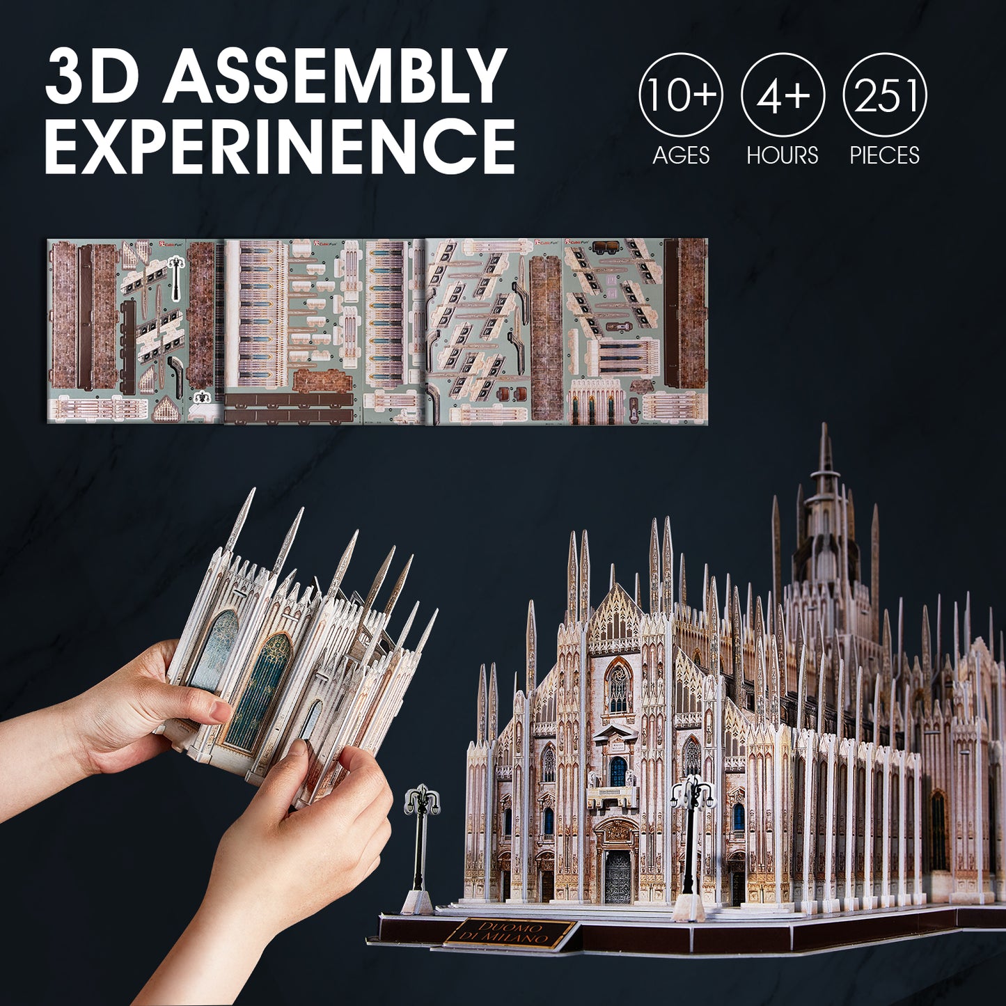 Les enfants peuvent être assemblés, modèle cadeau, jouets Puzzle 3D tridimensionnels