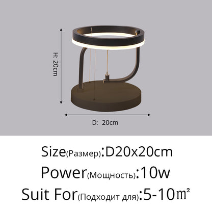 Nueva lámpara de mesa Led moderna y sencilla para mesita de noche de dormitorio