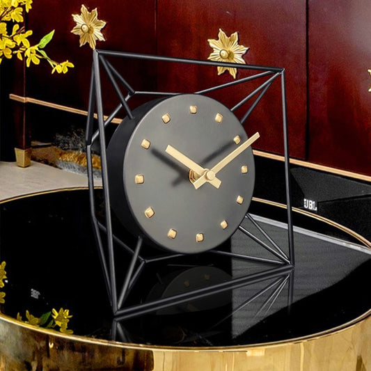 Table top clock in living room bedroom