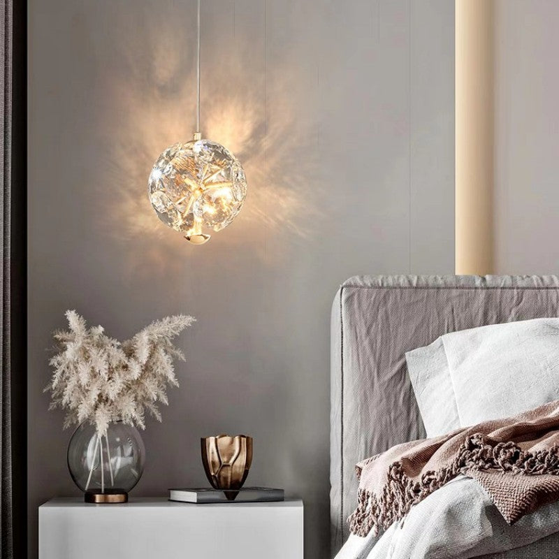 Nordic Chandelier Post-modern Simple Dandelion Crystal Lamp