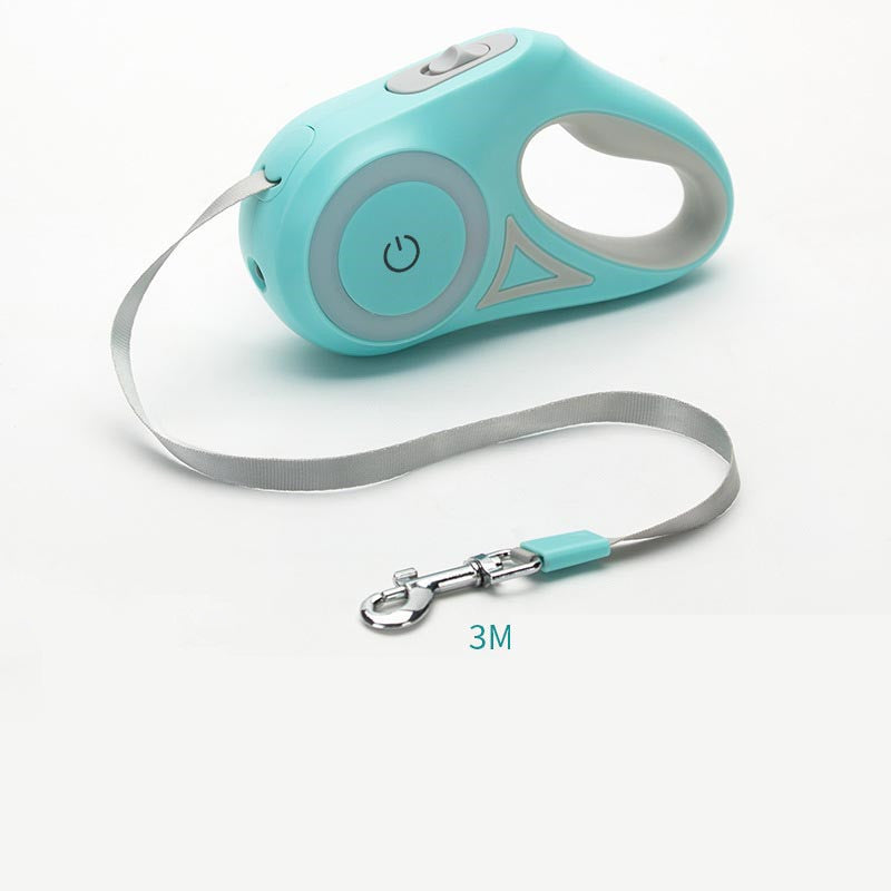 Laisse rétractable pour chien et collier pour chien, projecteur automatique, corde de Traction pour chien et chat, produit pour petits et moyens chiens