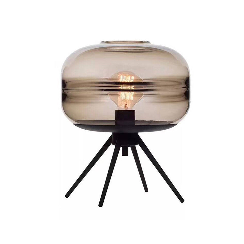 Individual Design Of Industrial Wind Glass Living Room Table Lamp