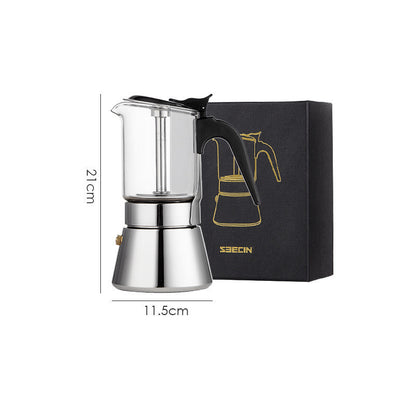 Boîte-cadeau de cafetière à double valve pour la maison extérieure