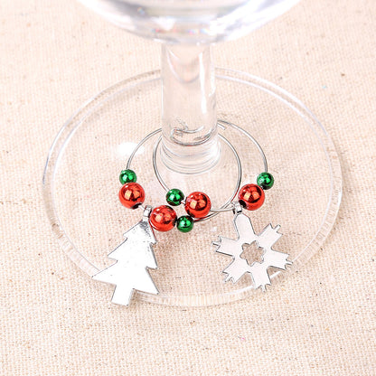 Christmas Home Wine Glass Decorative Ring