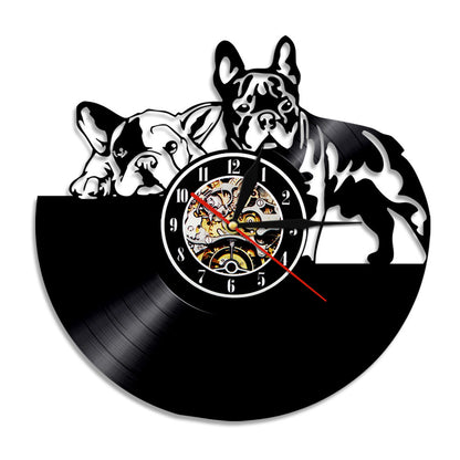 Cadeaux de race de chien d’horloge murale