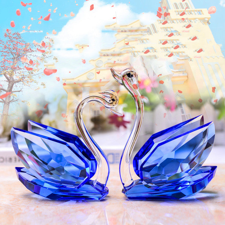 Crystal Swan Home Decoration Crafts