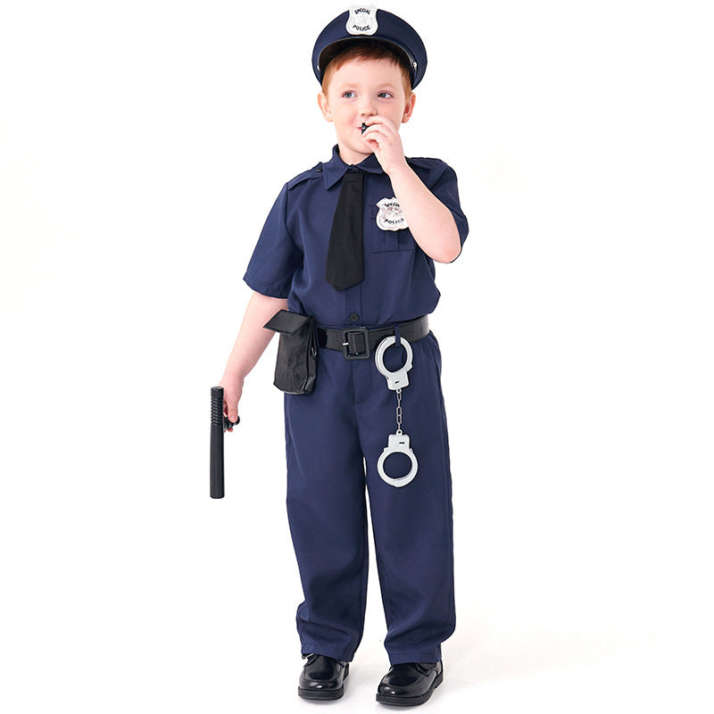 Traje de policía para niño de Halloween