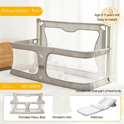 Newborn Multifunctional Small Bed Portable Protective Grating