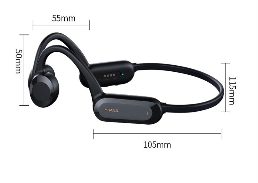 Casque Bluetooth étanche IPX8 pour natation à conduction osseuse