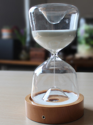 Timed colorful hourglass with sleeping remote night light