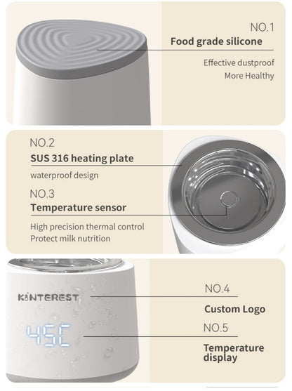 Calentador de pecho inteligente inalámbrico para bebés