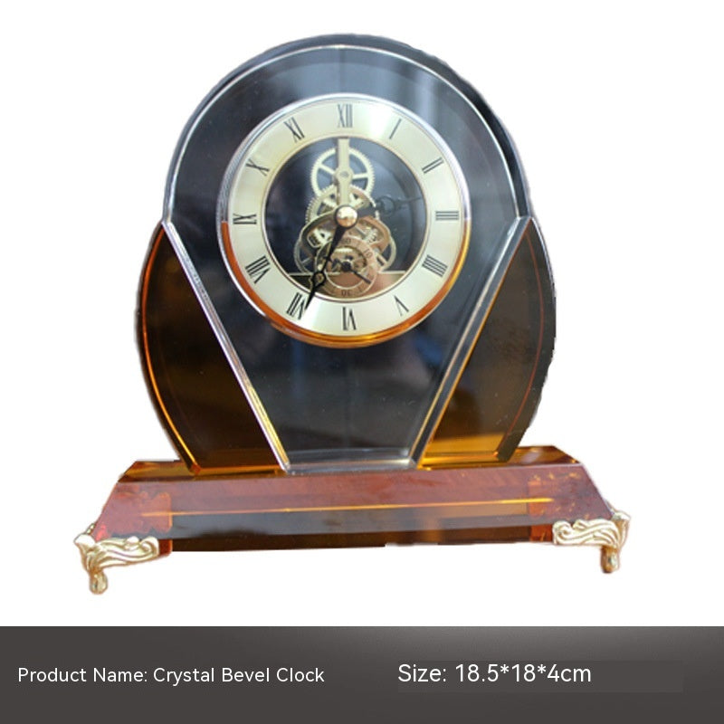 Reloj de cristal Adorno mecánico Decoración suave