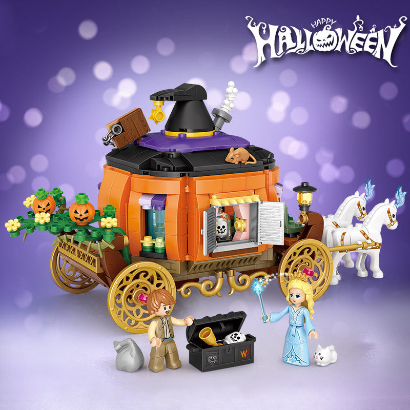 Mini blocs de construction de particules, jouets d'Halloween