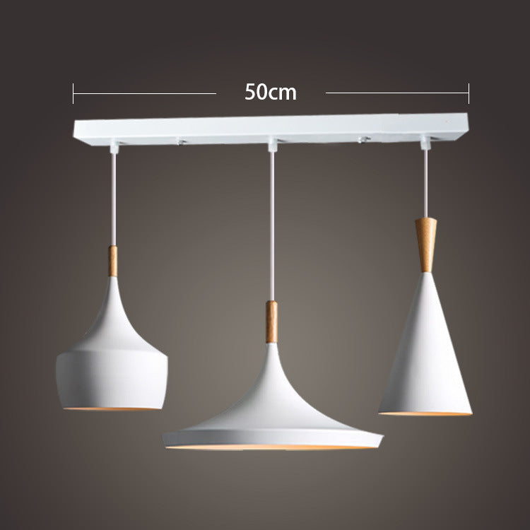 Lustre à trois têtes, Instrument de musique créatif, lustre pour Bar, café, lampes américaines