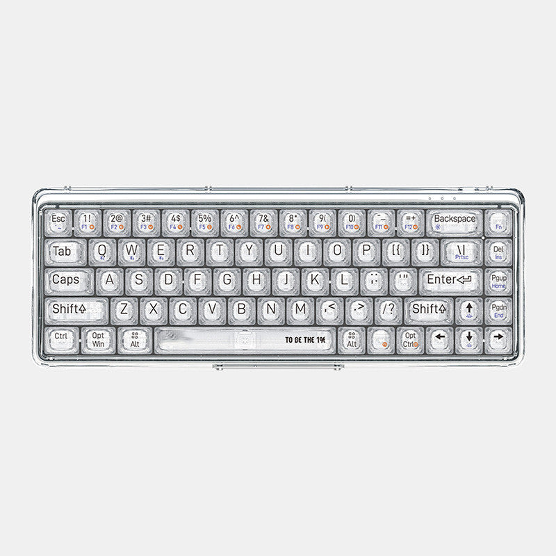 Dual-mode Mechanical Keyboard Transparent Wireless Bluetooth Home Office