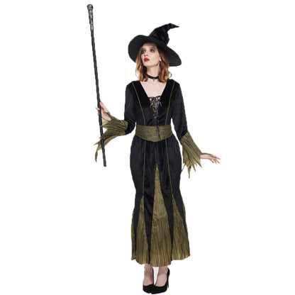 Ropa de cosplay de bruja malvada de Halloween