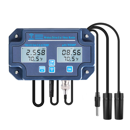 Instrumento de prueba multifunción con WiFi, detección en línea, pantalla Digital, PH, TDS, temperatura, EC, medidor de salinidad a base de ácido