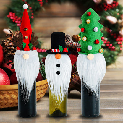 Home Fashion Christmas Decoration Bottle Cover