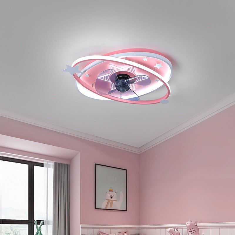 Lustre en fer pour chambre d'enfant, moderne et simple, intelligent