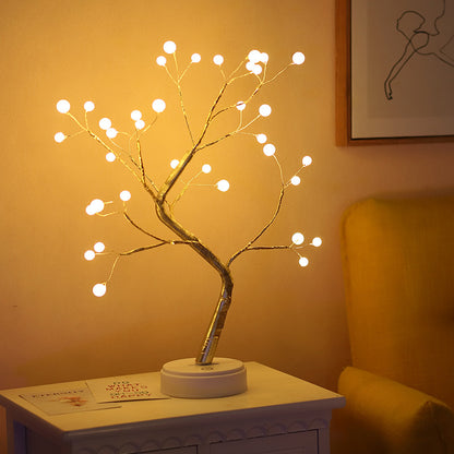 Arbre lumière interrupteur tactile perle étoile veilleuse