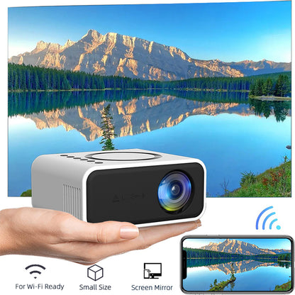 YT300 Mini projecteur Portable à domicile 24 ANSI HD 1080P Projection de cinéma maison Mobile filaire et sans fil