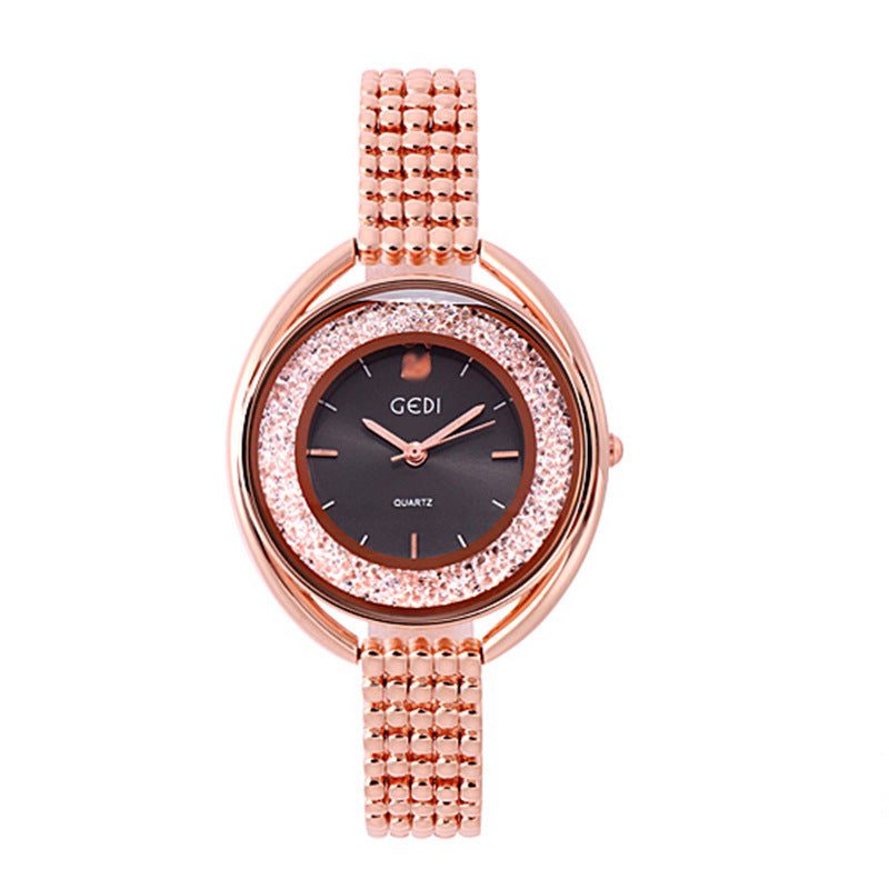 Reloj Mujer Reloj Británico con Diamantes de Agua Correa de Acero Reloj Impermeable para Mujer