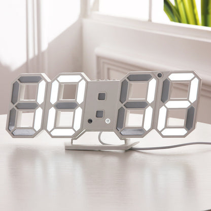 Horloge numérique murale LED 3D