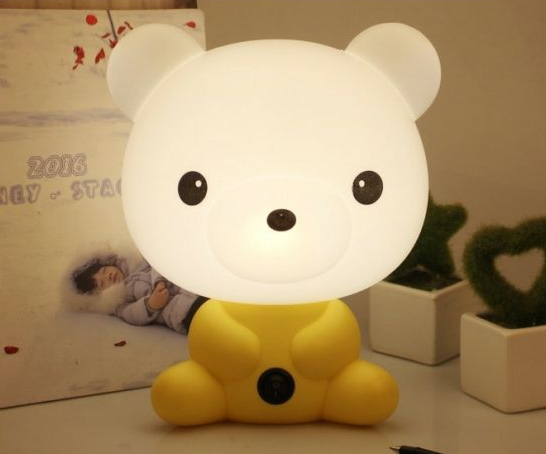 Creative cartoon table lamp eye protection night light