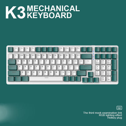 Teclado mecánico de plástico para computadora