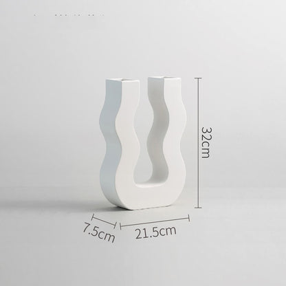 Modern Ceramic Vase Candlestick Ornaments