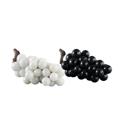 Black And White Marble Grape Ornament Decoration