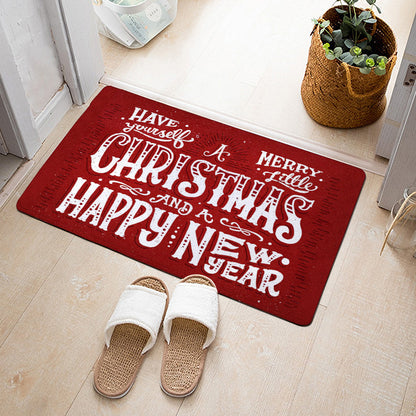 Christmas Floor Mat Bedroom Bathroom Home Absorbent Non-slip