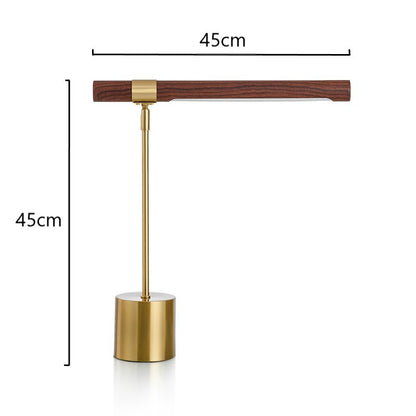 Lampe de table individuelle en grain de bois